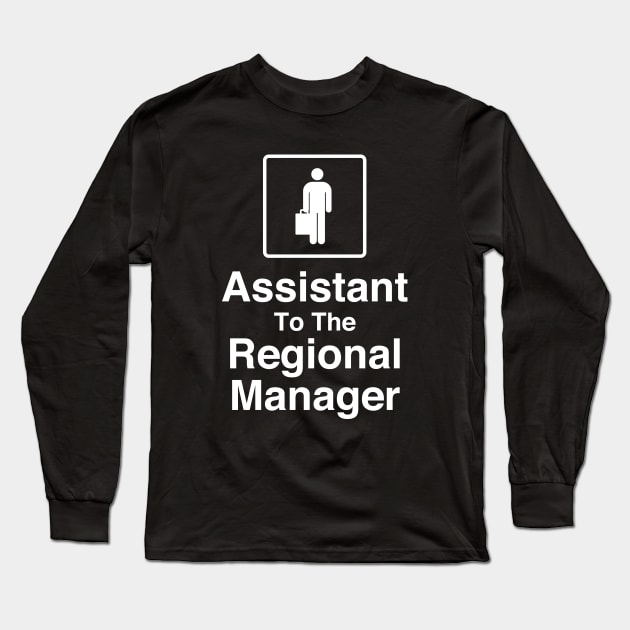 The Office - Assistant To The Regional Manager White Set Long Sleeve T-Shirt by Shinsen Merch